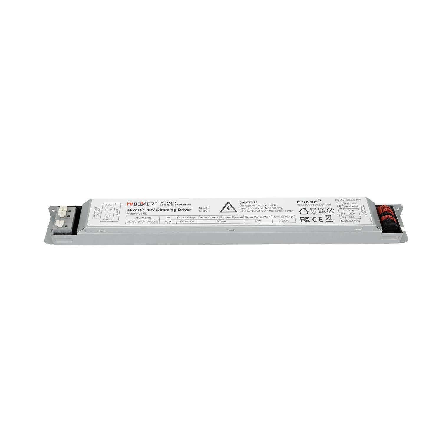 Driver Dimmable 1-10V 220-240V Sortie 30-40V 900mA 40W RF No Flicker MiBoxer PL1 40W