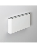 Applique Murale LED Extérieure Einar 12W Éclairage Double Face Rectangulaire Blanche