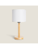 Lampe à Poser LED Bois 1W Portable avec Batterie USB Rechargeable Folgosa