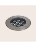 Spot LED Extérieur Solide Encastrable au Sol Inox 12W