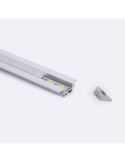 Profilé Aluminium Encastrable Profilé Bas pour Rubans LED jusqu'à 11 mm