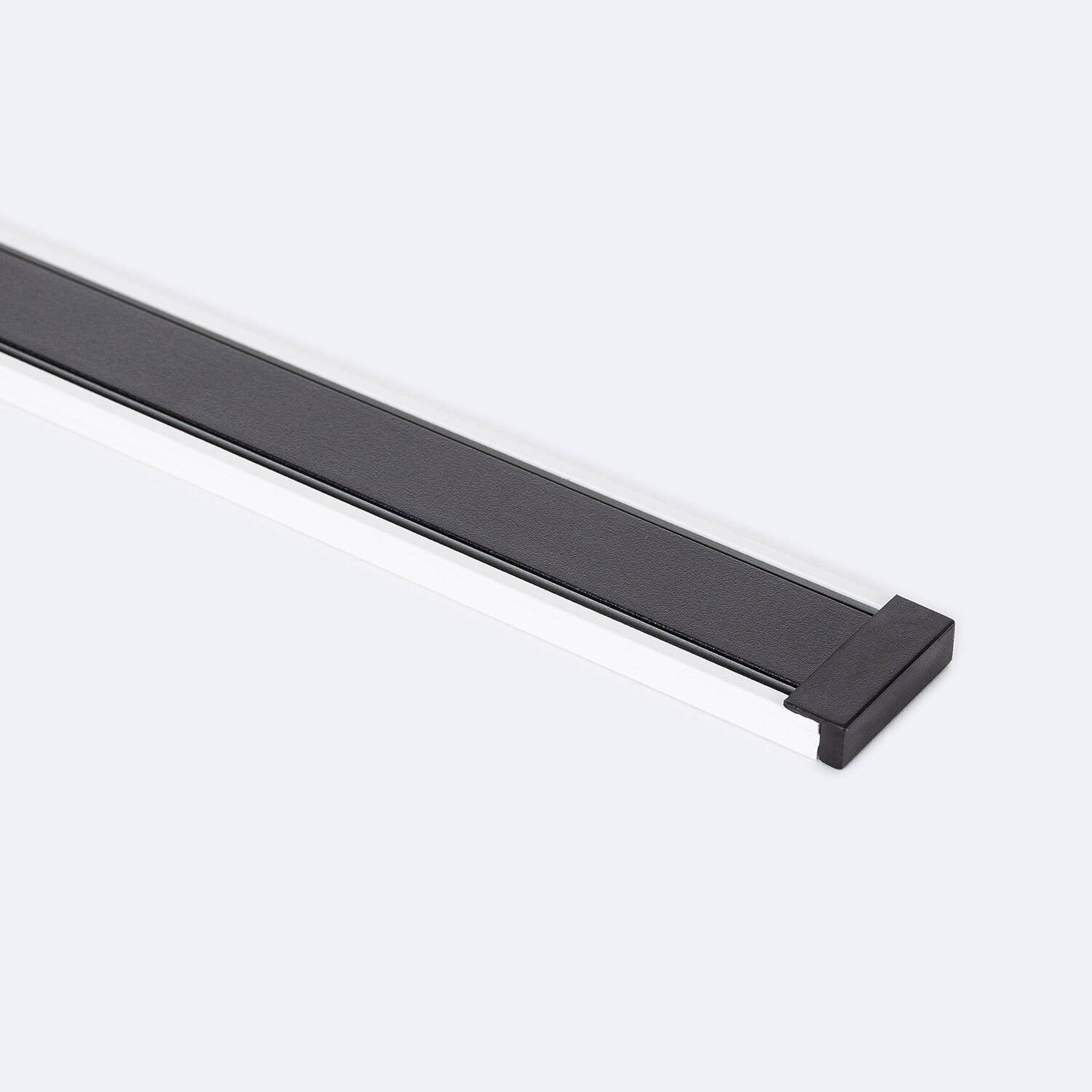 Rail Magnétique 25mm Extra-Plat en Saillie 48V 1m Blanc / Noir