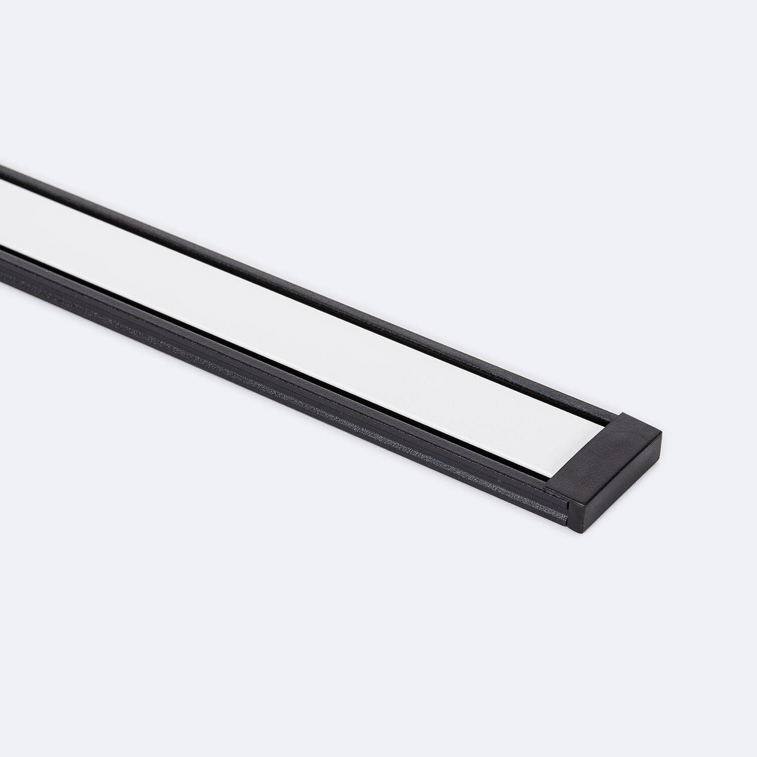 Rail Magnétique 25mm Extra-Plat en Saillie 48V 1m Noir / Blanc