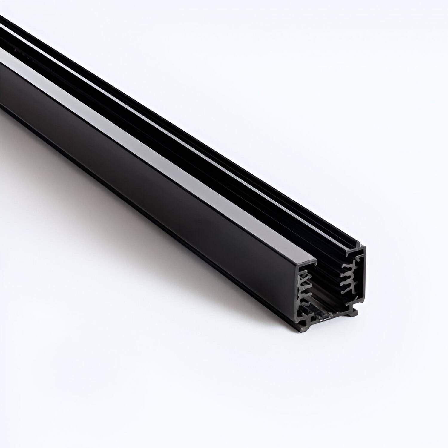 Rail Triphasé DALI pour Spots LED 2 Mètres Noir