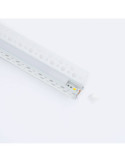 Profilé Aluminium Intégration Plâtre/Placo avec Capot Continu pour Ruban LED pour Angle Intérieur jusqu'à 9 mm