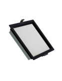 Downlight LED 40W Carré SAMSUNG Aero 130 lm/W Microprismatique LIFUD Coupe 210x210 mm Noir