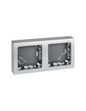 Cadre avec Base pour 2 Emplacements Horizontaux SIMON 73 LOFT 73620