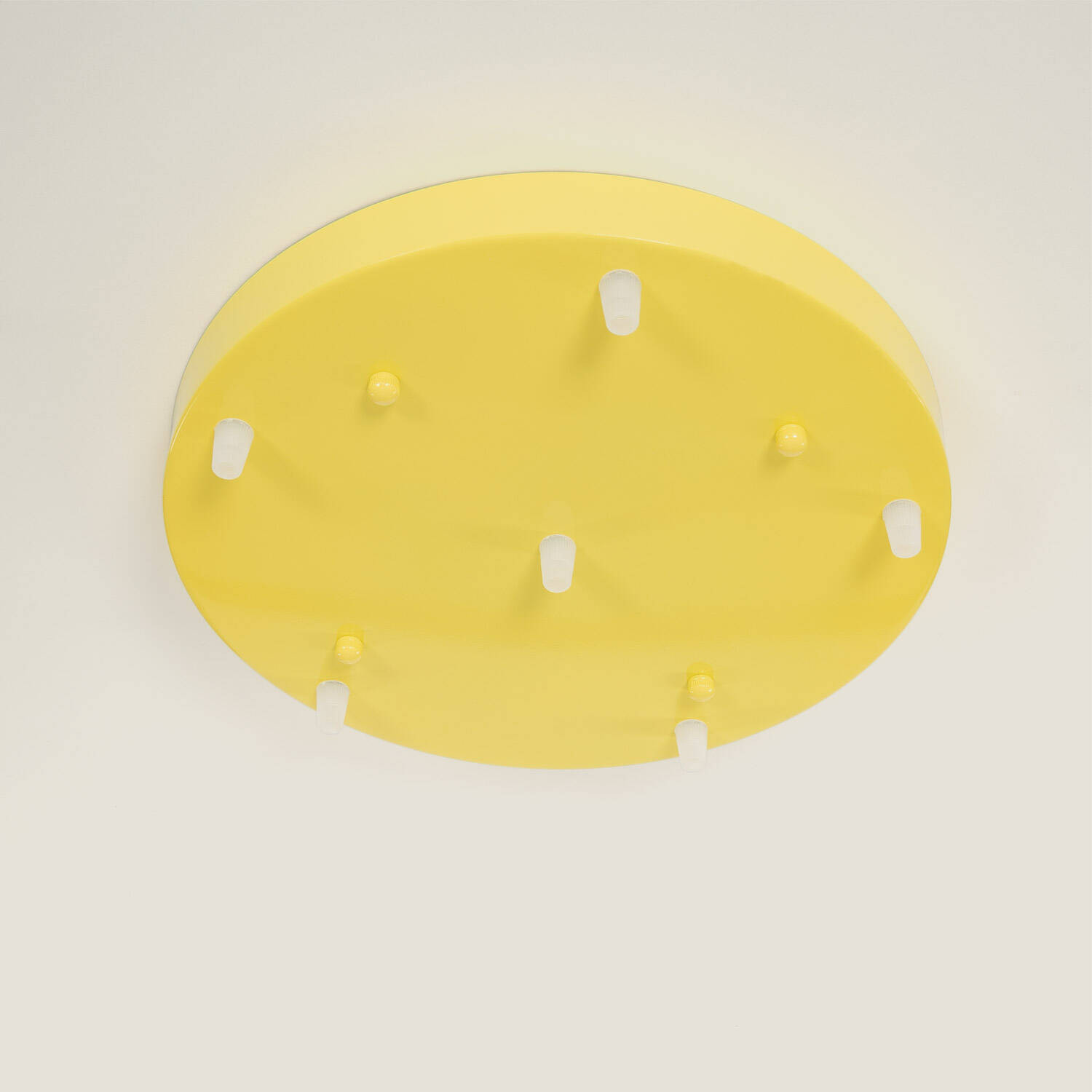 Rosace aluminium 6x1 Jaune