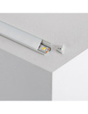 Profilé Aluminium Angle Deux Projections 1m pour Rubans LED  jusqu'à 8mm