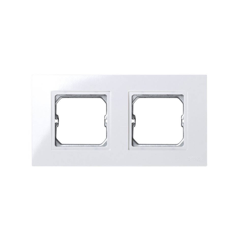 Cadre pour Pièce Intermédiaire 2 Emplacements Blanc SIMON 27 Play 2701620-030 Blanc