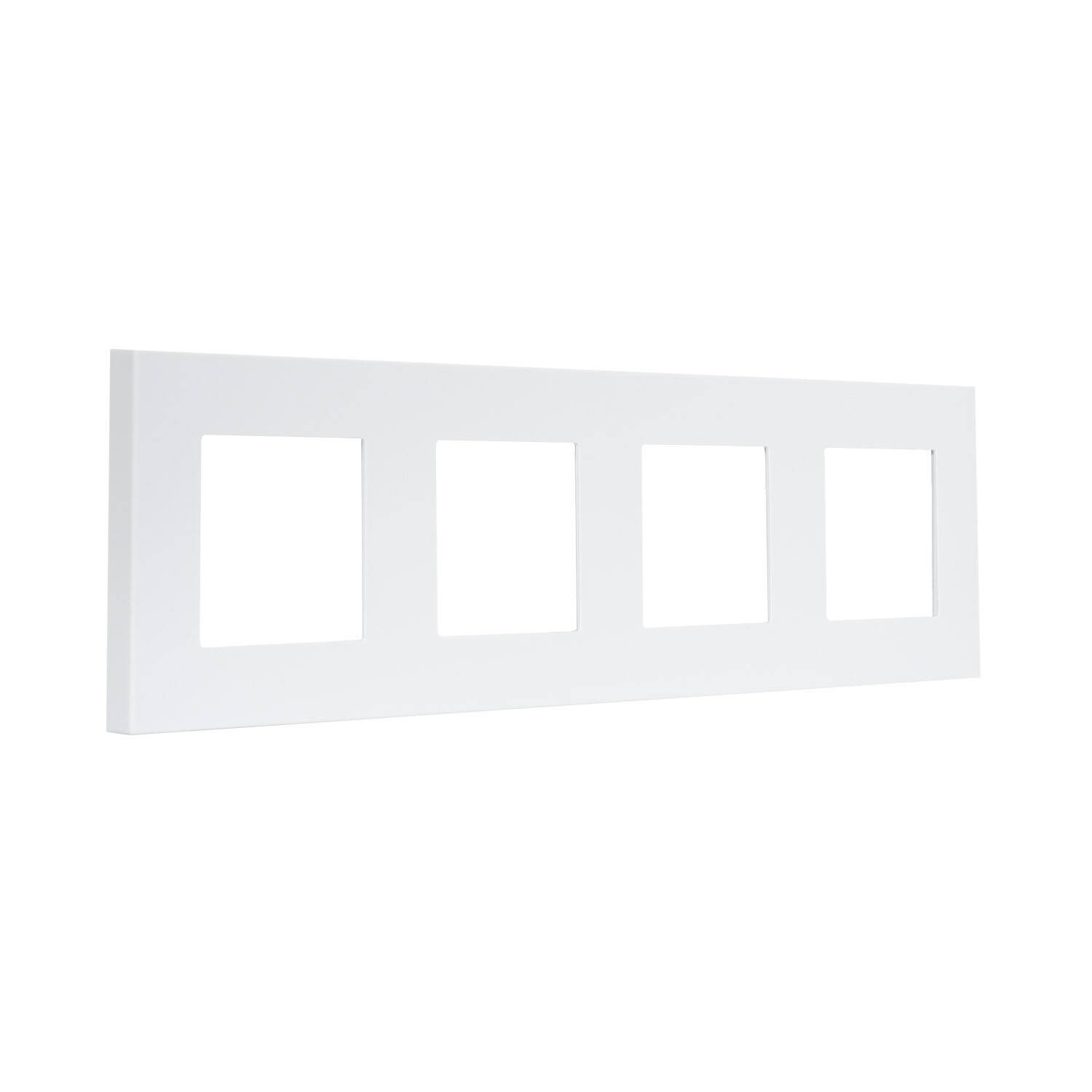Cadre PC 4 Emplacements Modern Blanc pour interrupteur moderne
