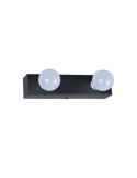 Lampe Murale Salle de Bain Métal 2 Spots Aizkra