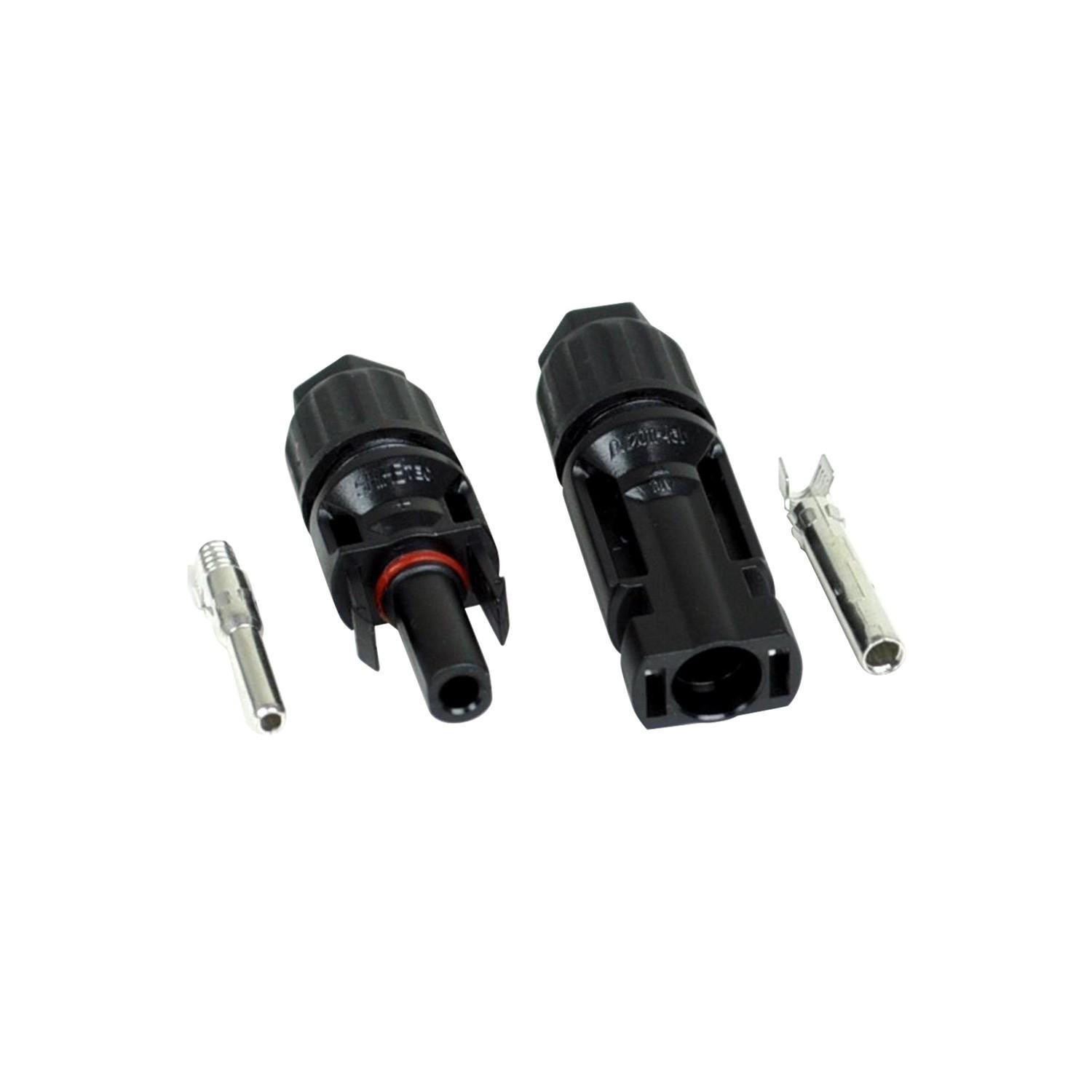 Connecteur MultiContact MC4 1/1 IP68 pour Câble de 4-6 mm² Noir