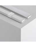 Profilé Aluminium Encastré avec Capot Continu pour Ruban LED jusqu'à 12 mm