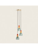 Suspension Métal et Verre Tri Baudelaire