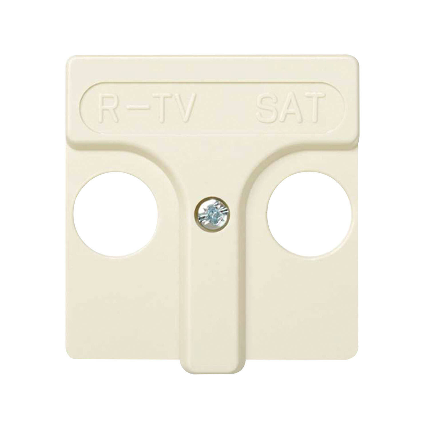 Plaque pour Prise TV-SAT SIMON 27 27097 Ivoire