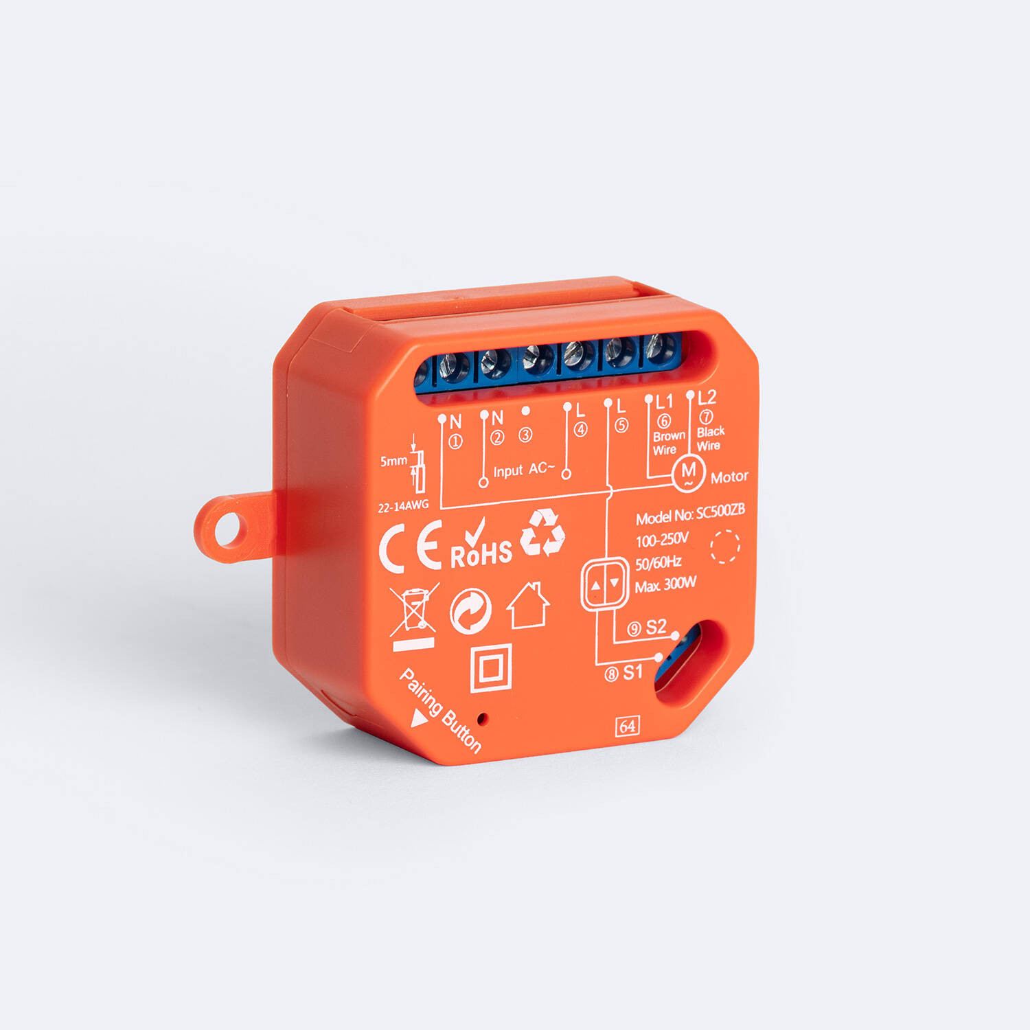 Interrupteur Volet WiFi ZigBee Rouge