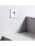 Balise LED Extérieure 2W Encastrable au Mur Carrée Grasset Blanche