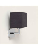 Applique Murale avec Abat-jour en Tissu Fulham Chrome Poli