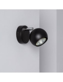 Applique Murale Orientable Aluminium Ates 1 Spot Noir