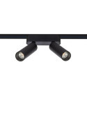 Spot LED sur Rail Magnétique 25mm Extra-Plat 14W Double 48V Noir