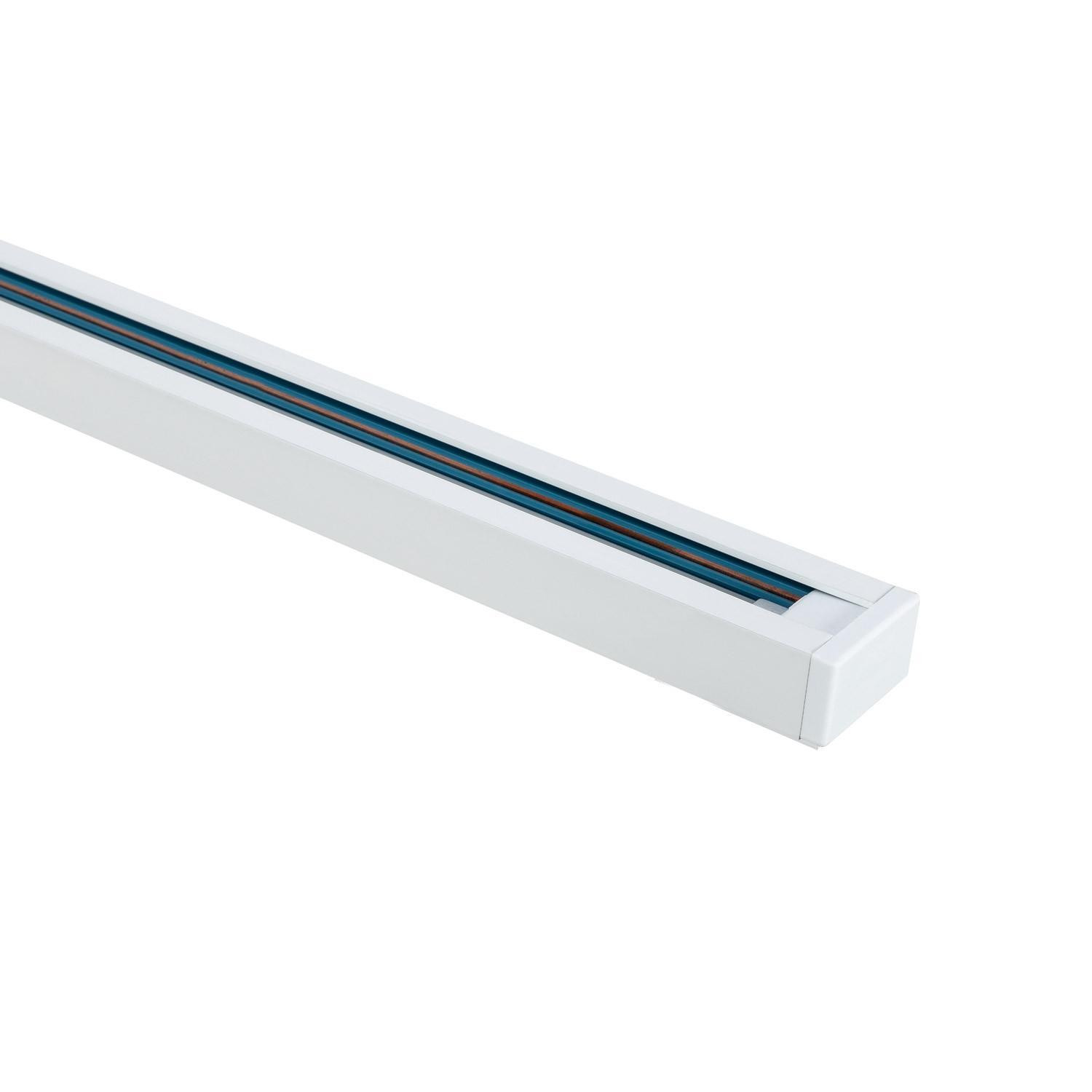 Rail Monophasé UltraPower 1 Mètre pour Spots LED Blanc