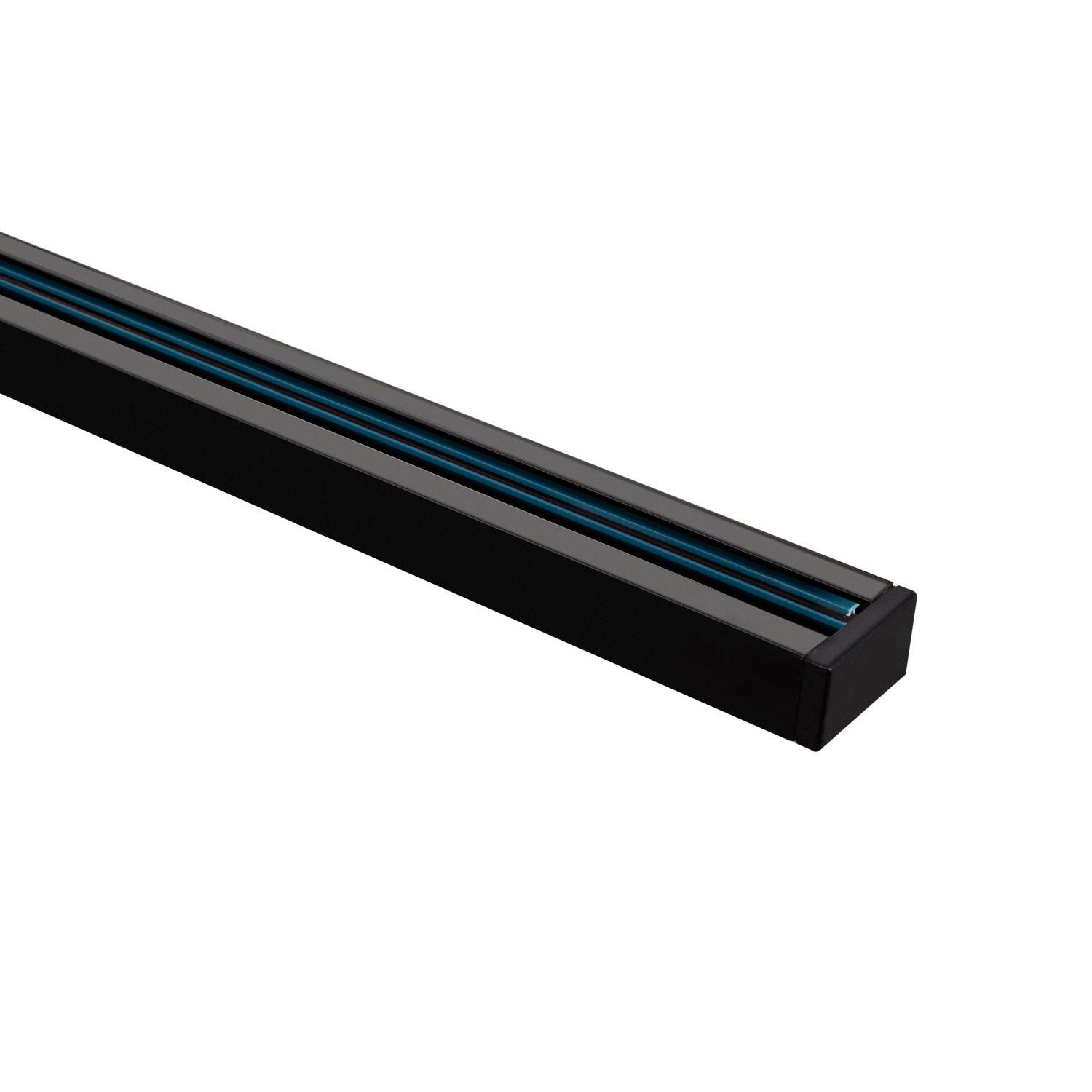 Rail Monophasé UltraPower 1 Mètre pour Spots LED Noir
