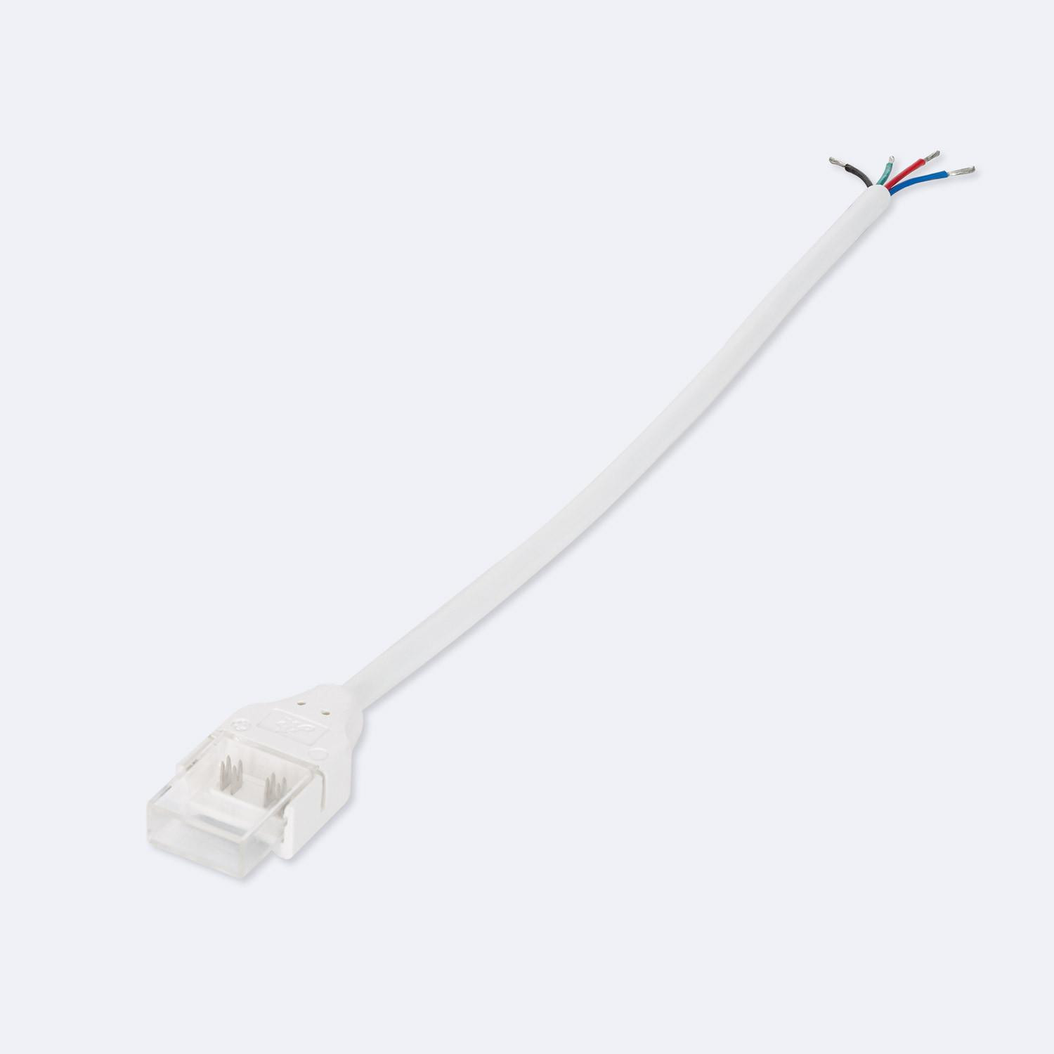 Connecteur Hippo avec Câble pour Ruban LED RGB 12/24/220V SMD Silicone Flex Largeur 12mm 12mm