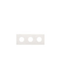 Cadre 3 Emplacements Esthétique Minimal pour Prise Schuko CLEAN SIMON 270 27110630