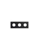 Cadre 3 Emplacements Esthétique Minimal pour Prise Schuko CLEAN SIMON 270 27110630