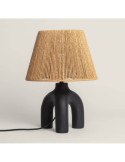 Lampe à Poser Papier Tressé et Résine Otilia