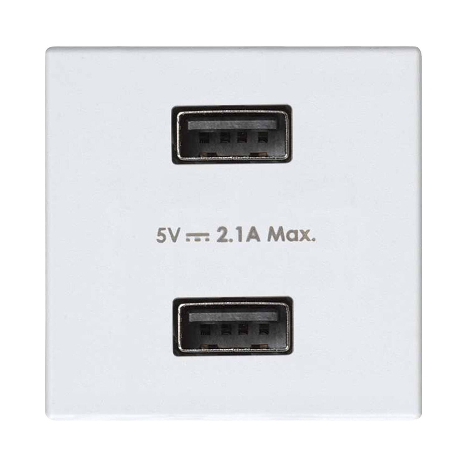 Prise Double USB SIMON 27 Play 2701096 Blanc