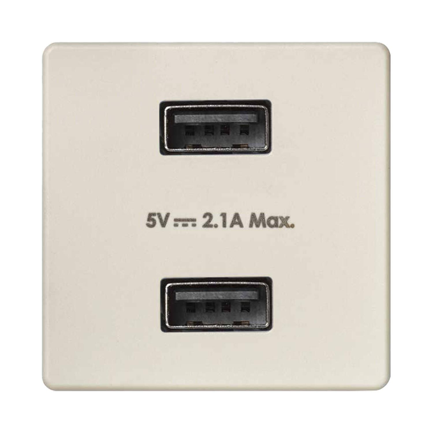 Prise Double USB SIMON 27 Play 2701096 Ivoire