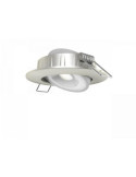 Spot Downlight LED 5W Orientable Rond Coupe Ø 68 mm Nickel Brossé