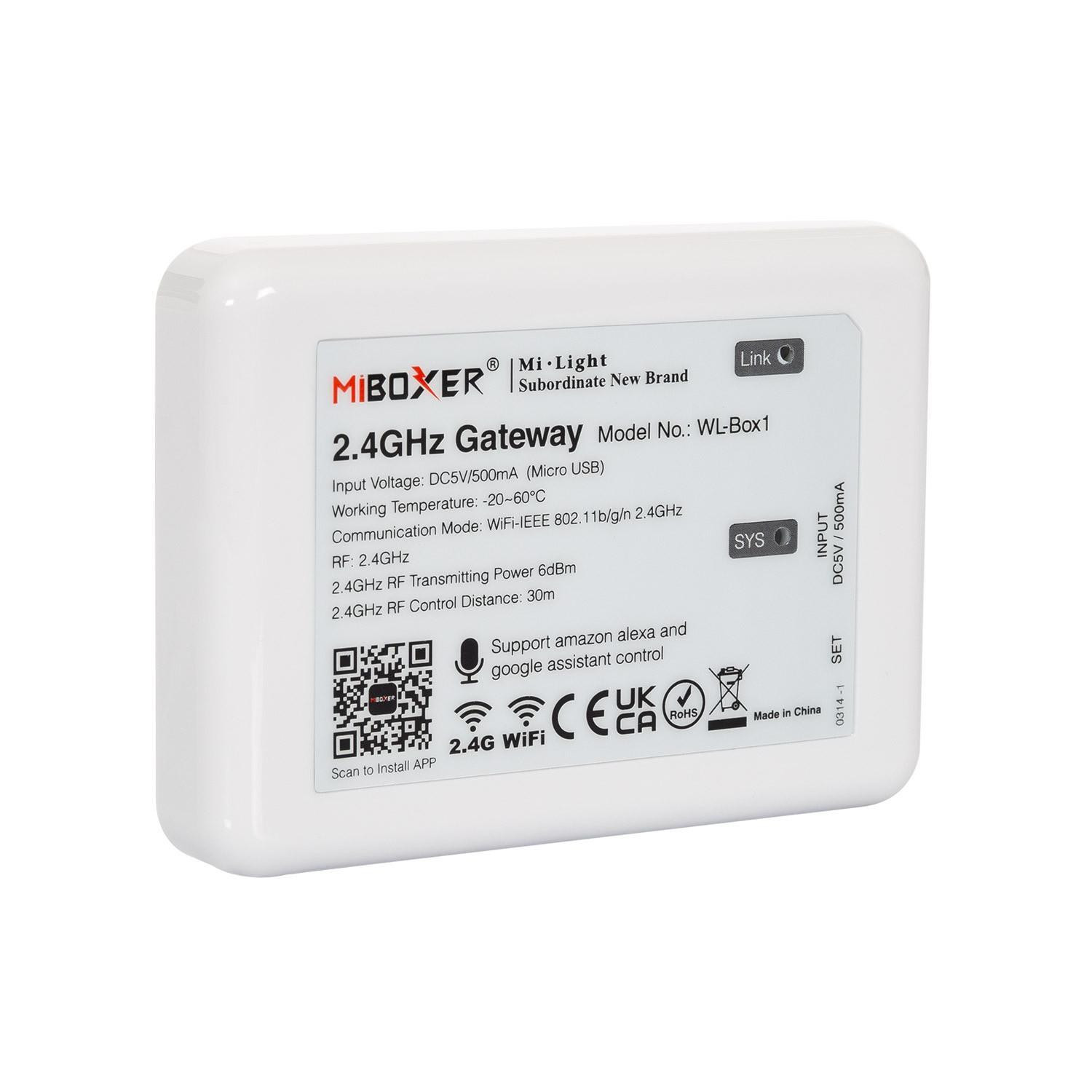 Gateway WiFi MiBoxer 2.4GHz WL-box1 Blanc
