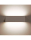 Applique Murale LED Extérieure Lena 10W Éclairage Double Face Rectangulaire Blanche