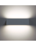 Applique Murale LED Extérieure Lena 10W Éclairage Double Face Rectangulaire Blanche