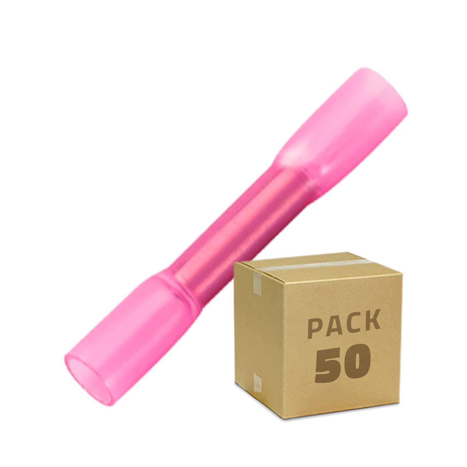 Pack 50 Unités Cosse de Connexion Thermorétractable BHT 1,25 Rouge