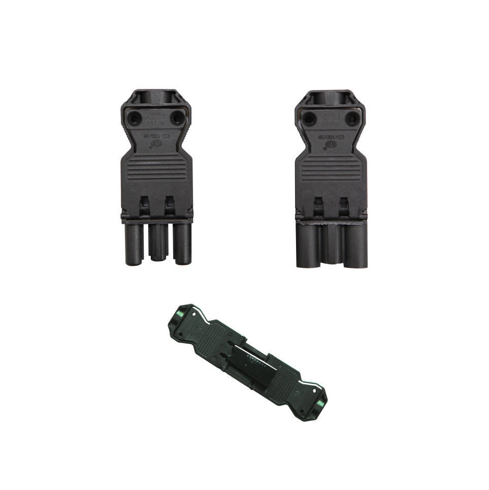 Connecteur GST18 3 Pôles Mâle-Femelle Noir
