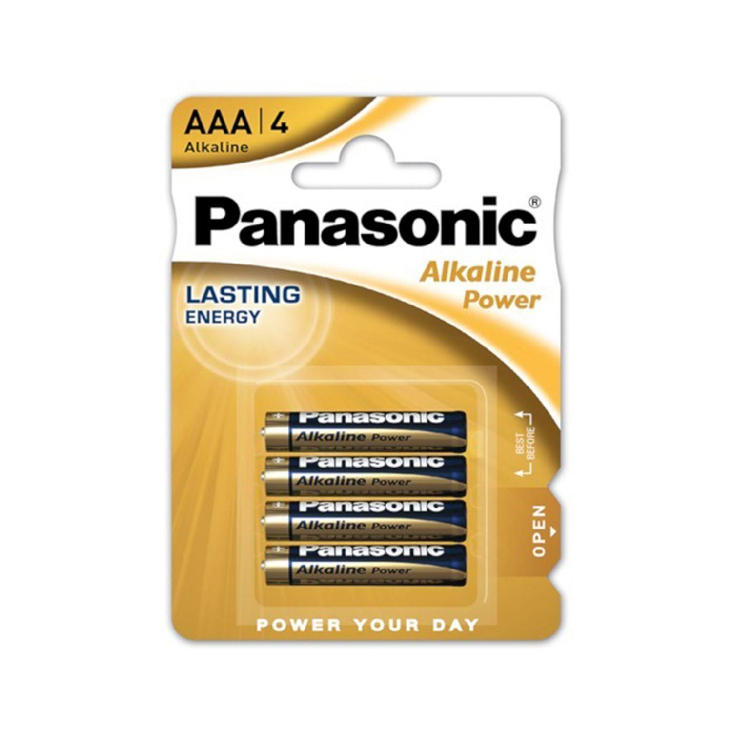 Blister 4 Piles Alcalines 1.5V AAA LR03 PANASONIC 1.5V