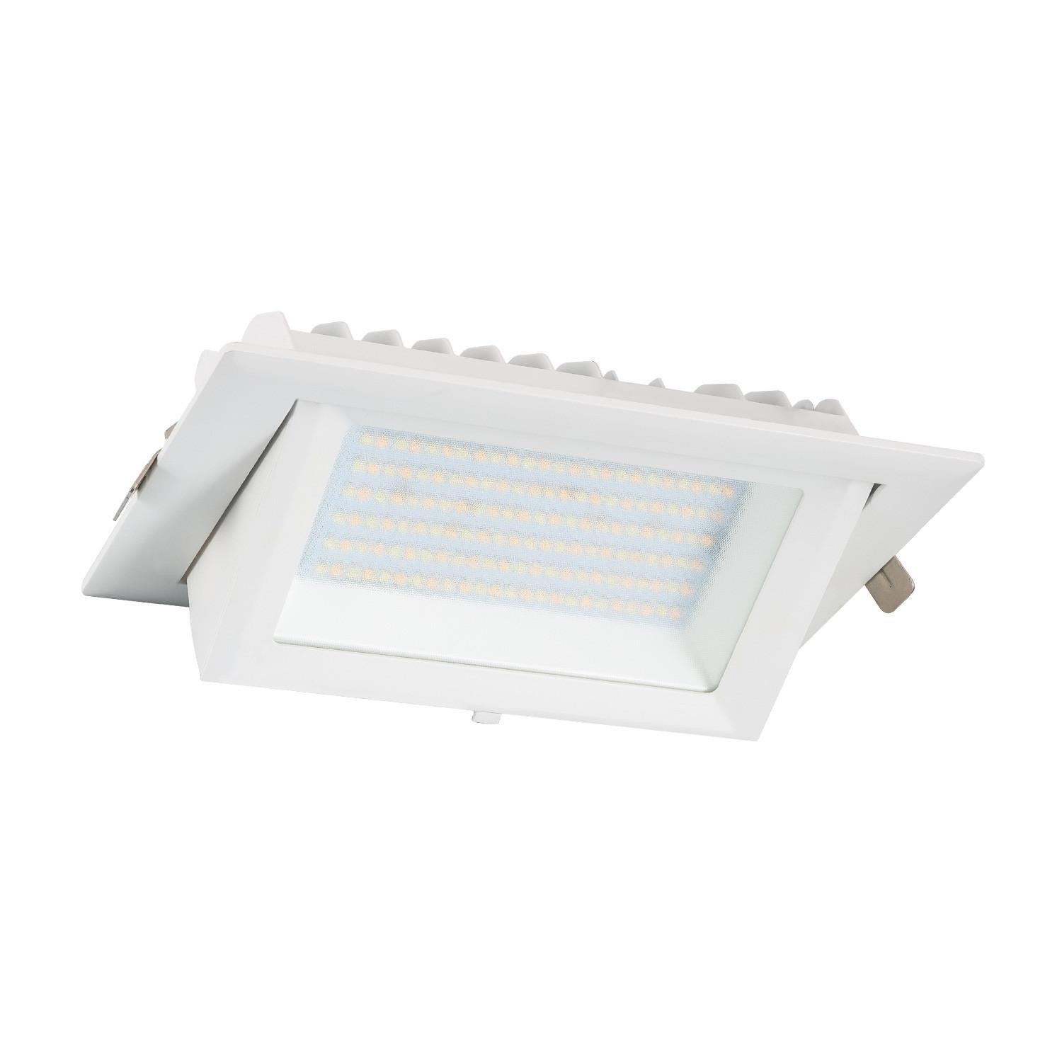Spot Downlight LED 60W Rectangulaire Orientable SAMSUNG 130 lm/W LIFUD Coupe 210x125mm Blanc froid 5000K