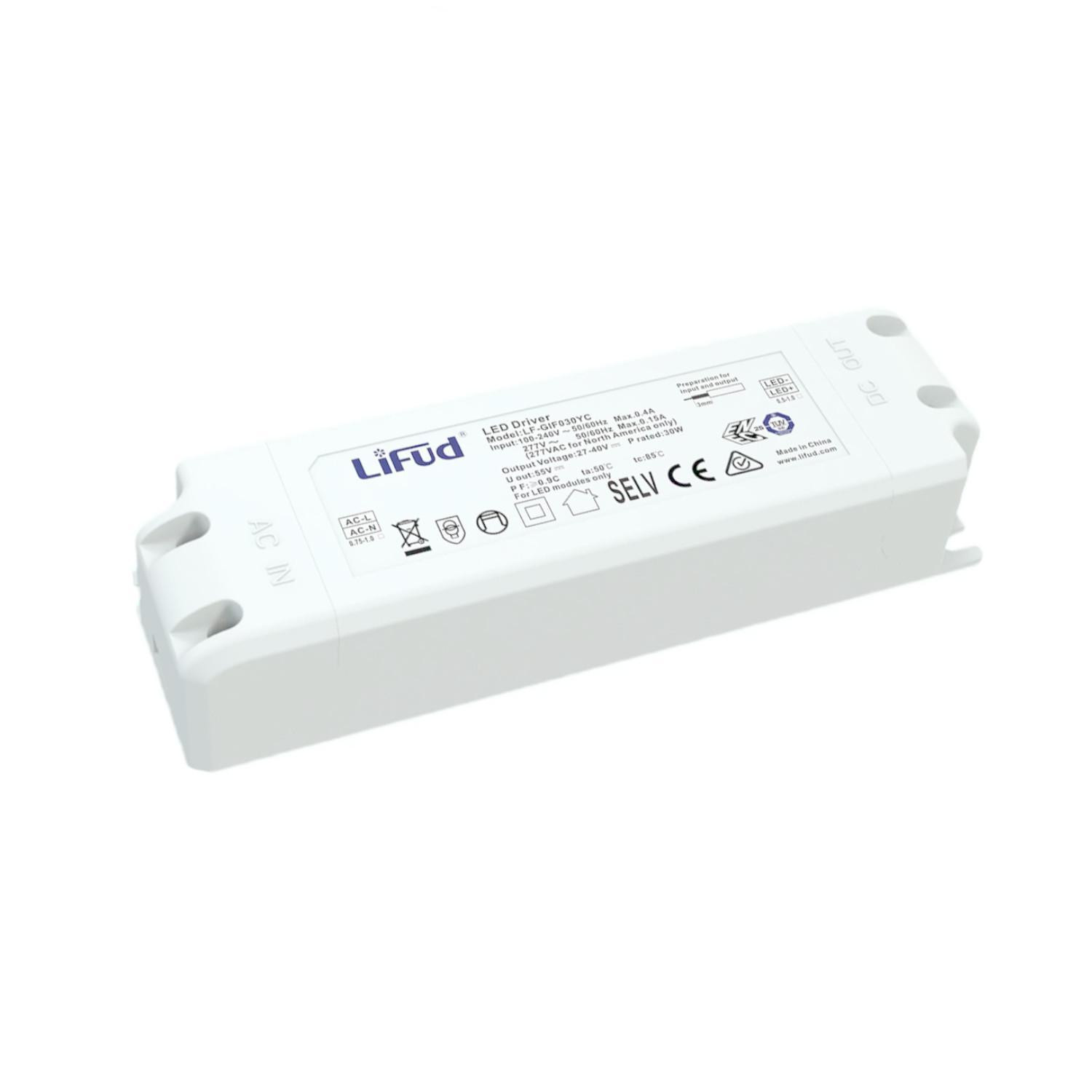 Driver LIFUD 100-277V Sortie 27-40V 700mA DC 30W LF-GIF030YC0700H 30W