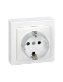Prise Schuko Monobloc avec Dispositif de Sécurité SIMON 73 LOFT 73432