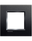 Cadre Carré 2 Modules BTicino Living Light LNA4802BI