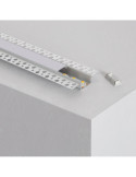 Profilé Aluminium pour Plâtre/Placo avec Capot Continu pour Double Ruban LED jusqu'à 20 mm