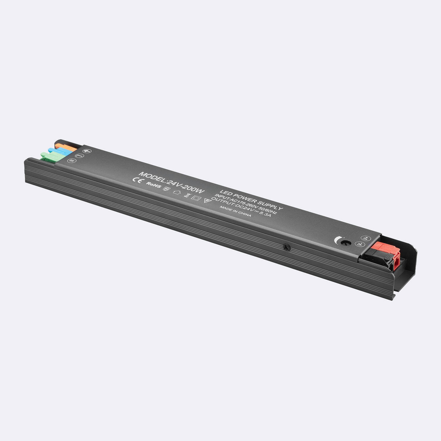 Bloc Alimentation Ultra-plat 12V DC IP40 200W