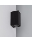 Applique Murale Extérieure Miseno Éclairage Double Face Noire