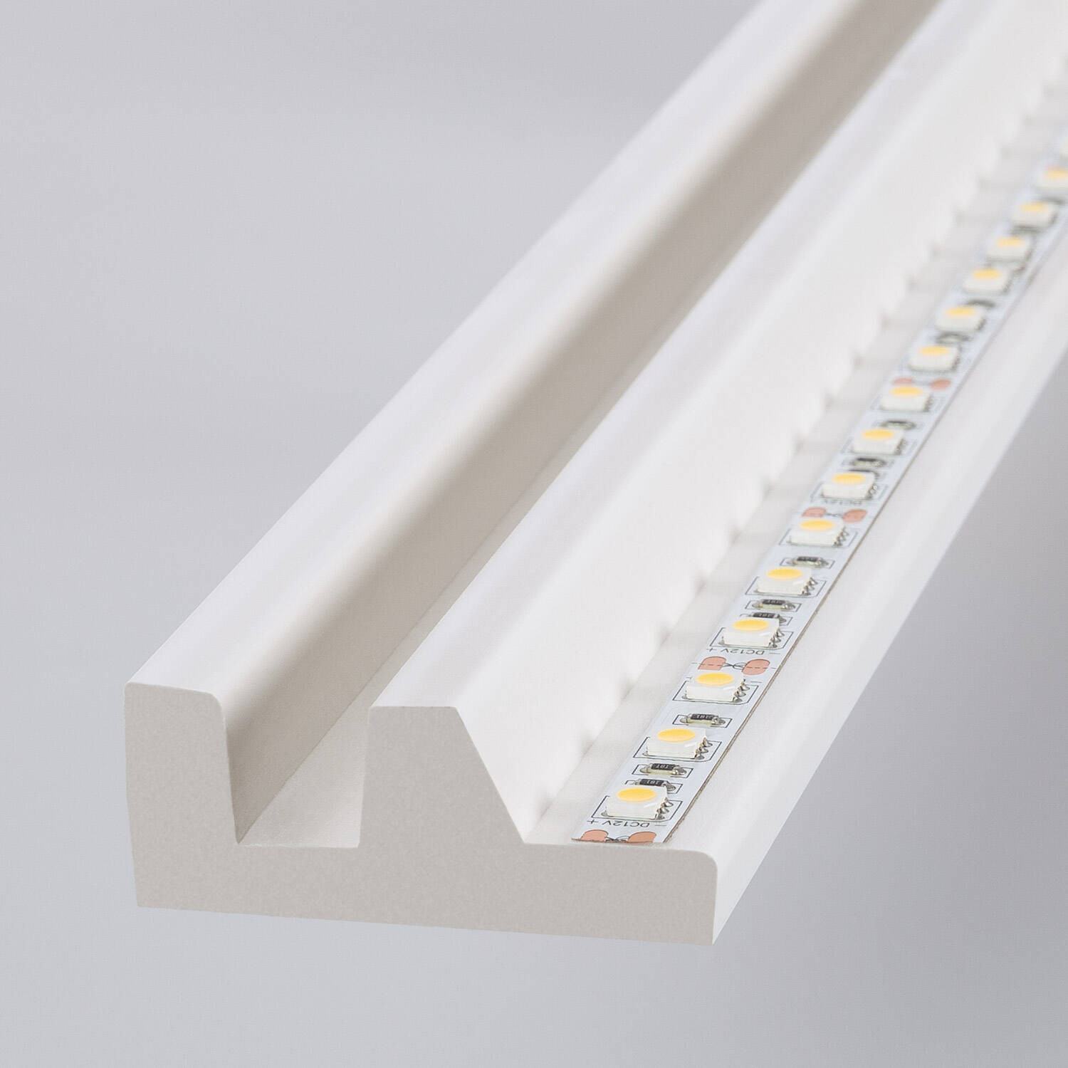 Moulure Modern 2m pour Ruban LED Blanc
