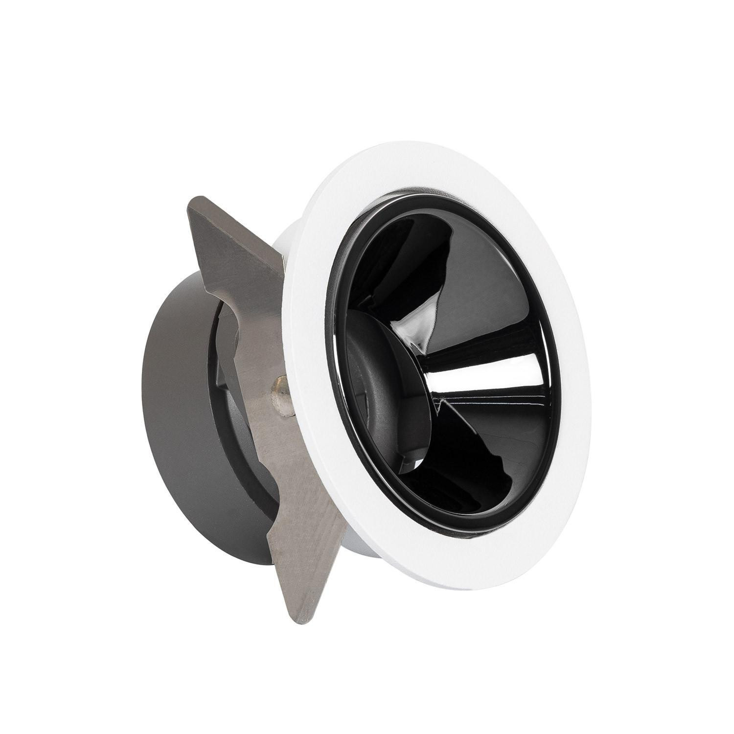 Colerette Downlight Conique Lux pour Spot Modulable LED Coupe Ø 55mm Blanc