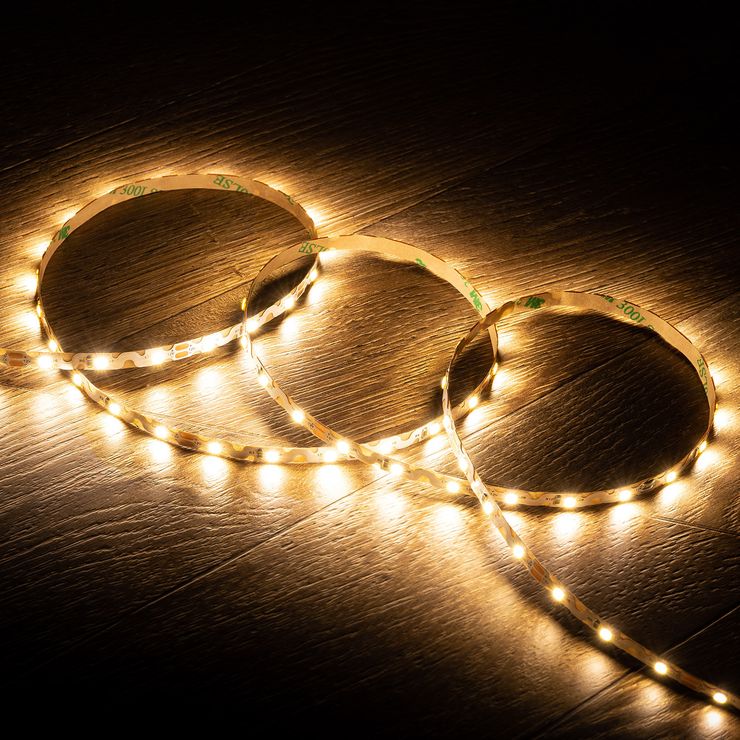Ruban LED Zig Zag 12V DC 60LED/m 5m IP20 Largeur 6mm Coupe tous les 5cm Blanc chaud 2700K
